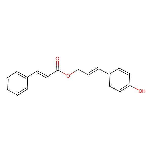 2D Structure of [(E)-3-(4-hydroxyphenyl)prop-2-enyl] 3-phenylprop-2-enoate