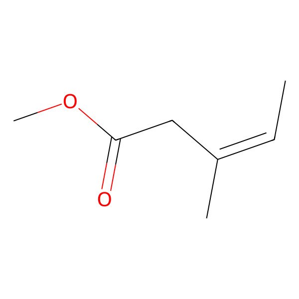 2D Structure of (E)-3-Methyl-3-pentenoic acid methyl ester