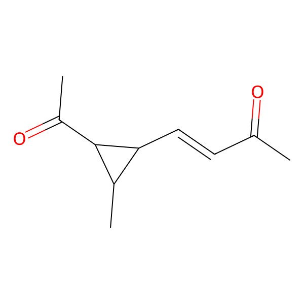 2D Structure of (E)-4-[(1R,2R,3R)-2-acetyl-3-methylcyclopropyl]but-3-en-2-one