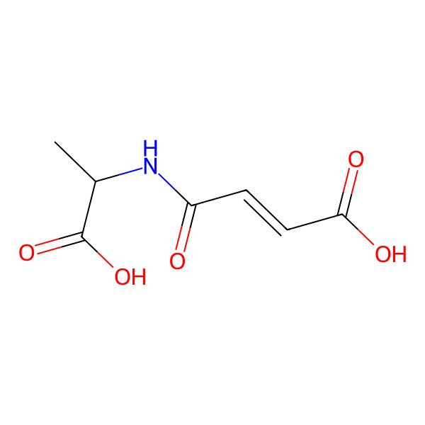 2D Structure of (E)-4-[[(1S)-1-carboxyethyl]amino]-4-oxobut-2-enoic acid