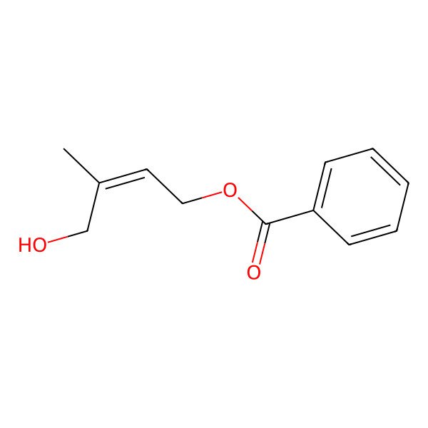 2D Structure of (e)-4-Hydroxy-3-methylbut-2-enyl benzoate