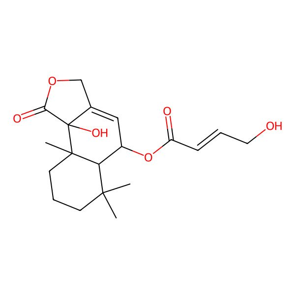 2D Structure of (E)-6-(4'-hydroxy-2'-butenoyl)-strobilactone A