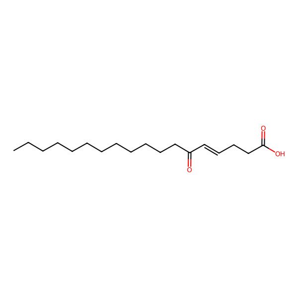 2D Structure of (E)-6-oxooctadec-4-enoic acid