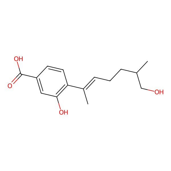 2D Structure of (E)-7-deoxy-7,8-didehydro-12-hydroxysydonic acid