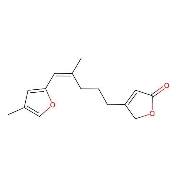 2D Structure of E-7,12,13H-5-Dehydro-12-oxolasiosperman