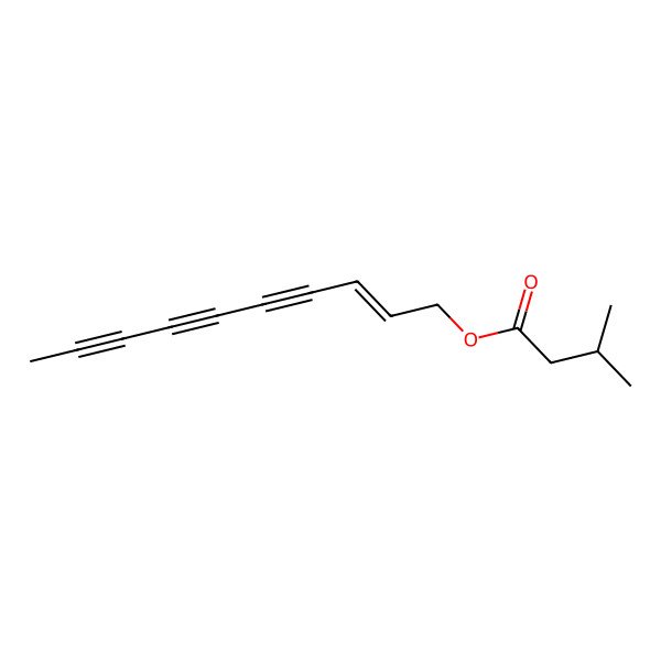 2D Structure of [(E)-dec-2-en-4,6,8-triynyl] 3-methylbutanoate