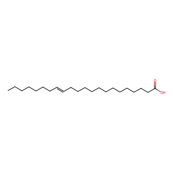 2D Structure of (E)-docos-14-enoic acid