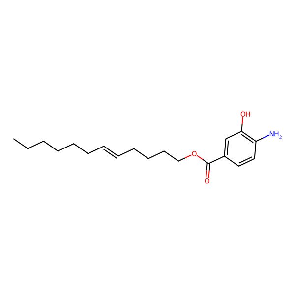 2D Structure of [(E)-Dodec-5-enyl] 4-amino-3-hydroxybenzoate