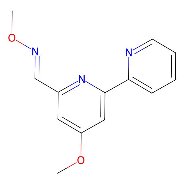 2D Structure of (E)-N-methoxy-1-(4-methoxy-6-pyridin-2-ylpyridin-2-yl)methanimine