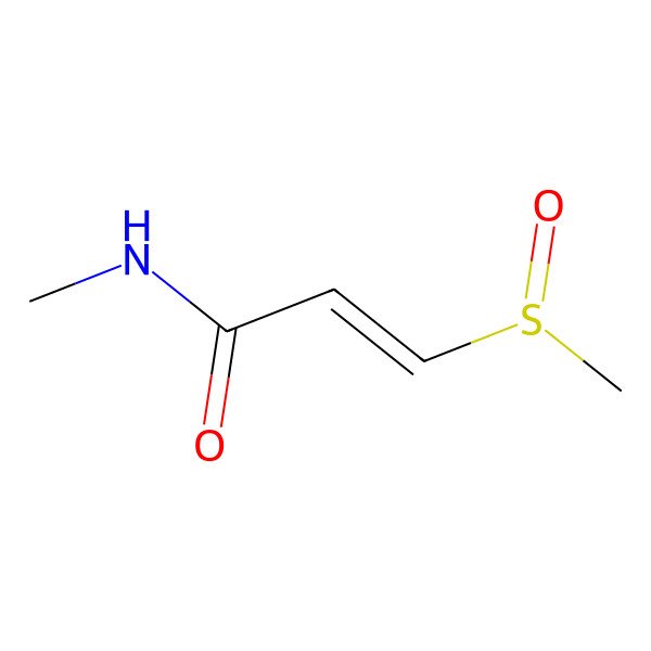 2D Structure of (E)-N-methyl-3-[(R)-methylsulfinyl]prop-2-enamide