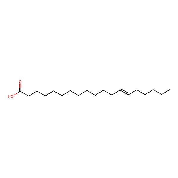 2D Structure of (E)-nonadec-13-enoic acid