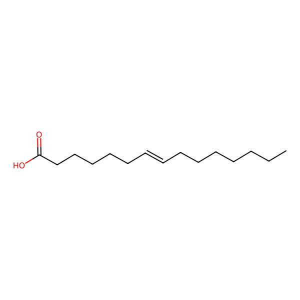 2D Structure of (E)-pentadec-7-enoic acid