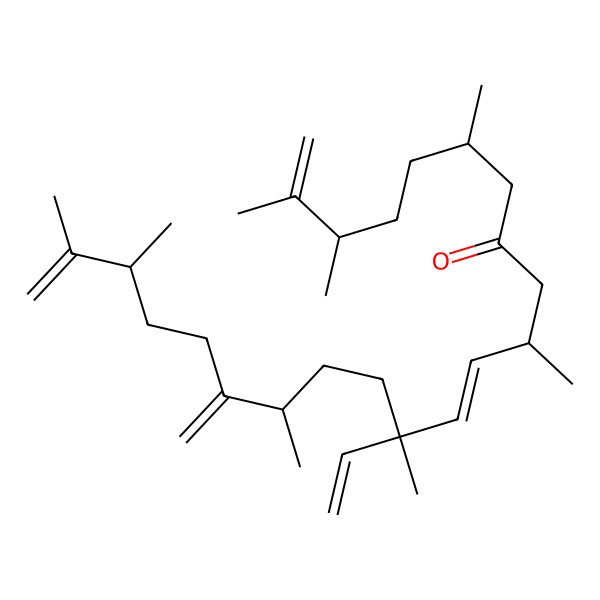 2D Structure of (3R,6R,10R,11E,13S,16R,20R)-13-ethenyl-2,3,6,10,13,16,20,21-octamethyl-17-methylidenedocosa-1,11,21-trien-8-one