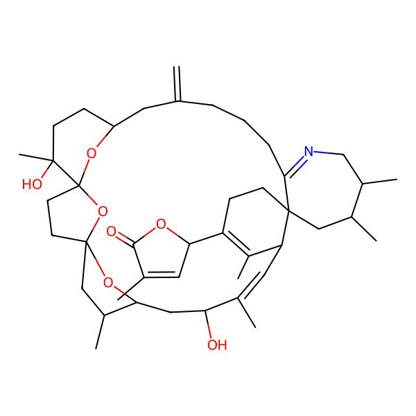 2D Structure of 2-(9,32-dihydroxy-6,10,13,19,20,32-hexamethyl-27-methylidene-33,34,35-trioxa-22-azahexacyclo[27.3.1.11,4.14,7.012,17.017,23]pentatriaconta-10,13,22-trien-14-yl)-4-methyl-2H-furan-5-one