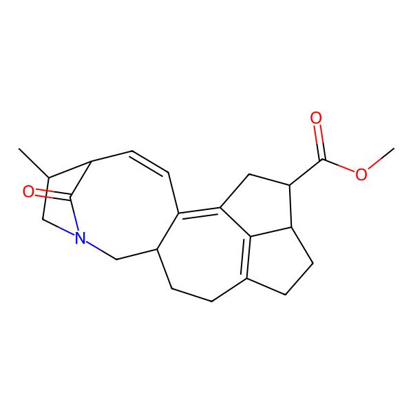 2D Structure of Methyl 6-methyl-20-oxo-8-azapentacyclo[11.5.1.15,8.02,10.016,19]icosa-1,3,13(19)-triene-17-carboxylate