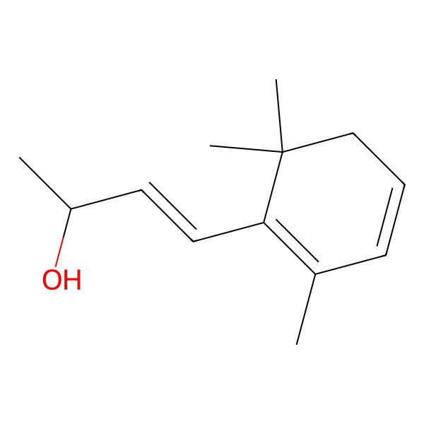 2D Structure of (E,2R)-4-(2,6,6-trimethylcyclohexa-1,3-dien-1-yl)but-3-en-2-ol