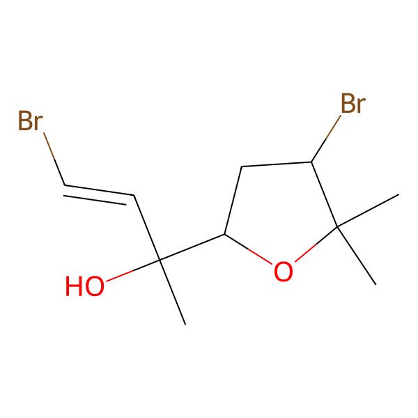 2D Structure of (E,2R)-4-bromo-2-[(2S,4S)-4-bromo-5,5-dimethyloxolan-2-yl]but-3-en-2-ol