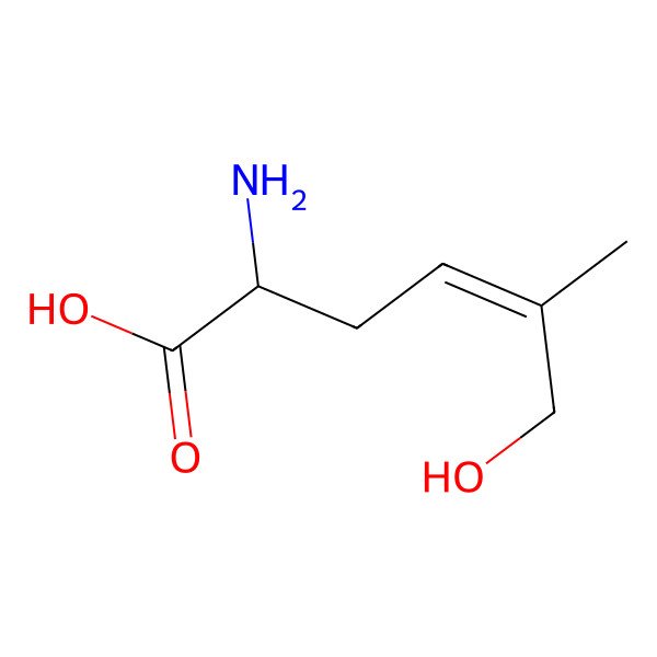 2D Structure of (E,2S)-2-amino-6-hydroxy-5-methylhex-4-enoic acid 2D Structure of (E,2S)-2-amino-6-hydroxy-5-methylhex-4-enoic acid