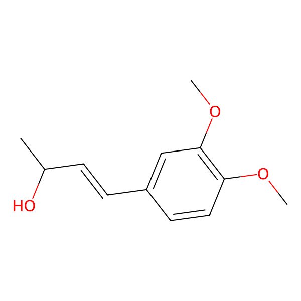 2D Structure of (E,2S)-4-(3,4-dimethoxyphenyl)but-3-en-2-ol