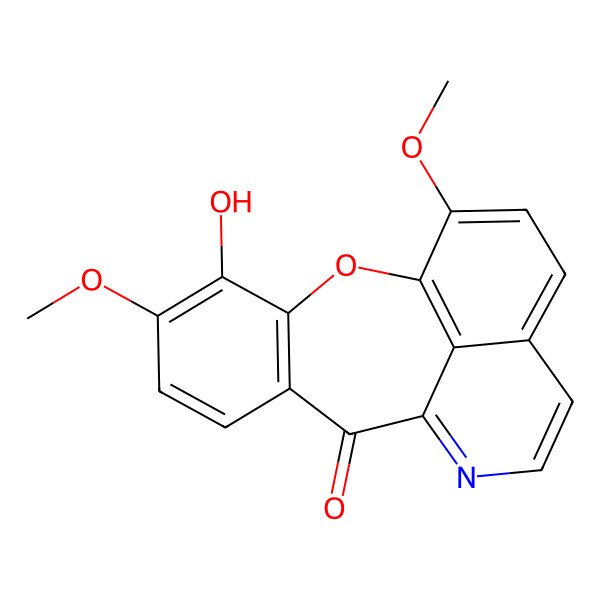 2D Structure of 4-Hydroxy-5,17-dimethoxy-2-oxa-11-azatetracyclo[8.7.1.03,8.014,18]octadeca-1(17),3(8),4,6,10,12,14(18),15-octaen-9-one