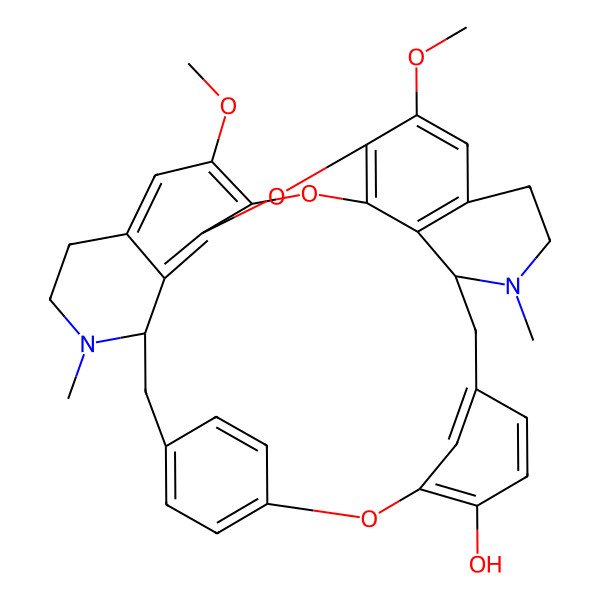 2D Structure of 20,25-Dimethoxy-15,30-dimethyl-7,23,33-trioxa-15,30-diazaoctacyclo[19.9.3.23,6.18,12.114,18.024,32.027,31.022,34]heptatriaconta-3(37),4,6(36),8,10,12(35),18,20,22(34),24,26,31-dodecaen-9-ol