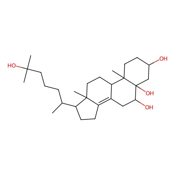 2D Structure of 17-(6-Hydroxy-6-methylheptan-2-yl)-10,13-dimethyl-1,2,3,4,6,7,9,11,12,15,16,17-dodecahydrocyclopenta[a]phenanthrene-3,5,6-triol