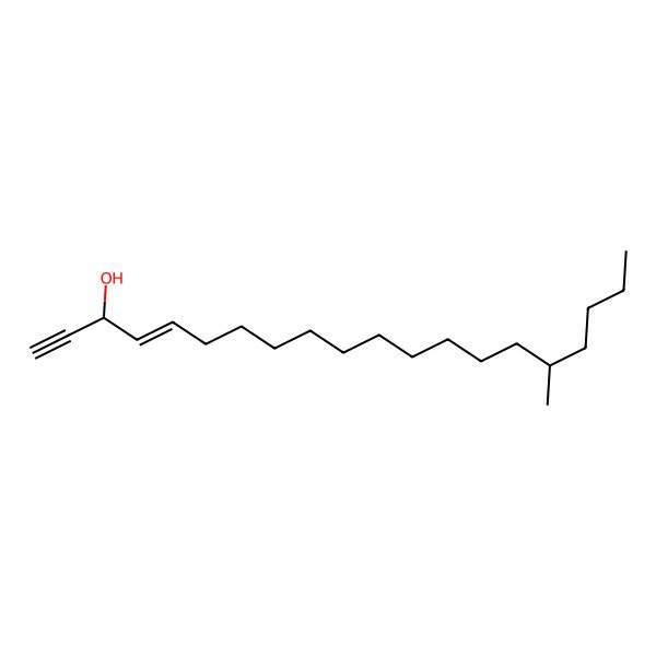 2D Structure of (E,3R)-16-methylicos-4-en-1-yn-3-ol