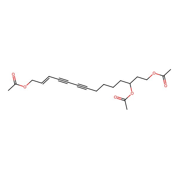 2D Structure of [(E,3S)-3,14-diacetyloxytetradec-12-en-8,10-diynyl] acetate