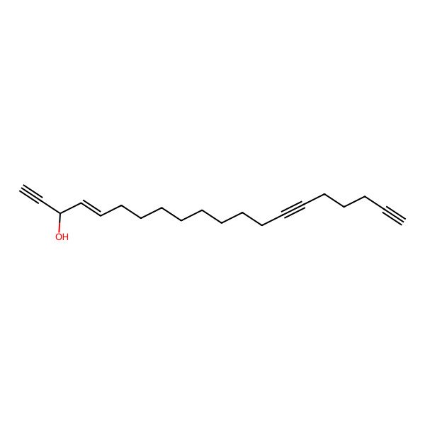 2D Structure of (E,3S)-icos-4-en-1,14,19-triyn-3-ol