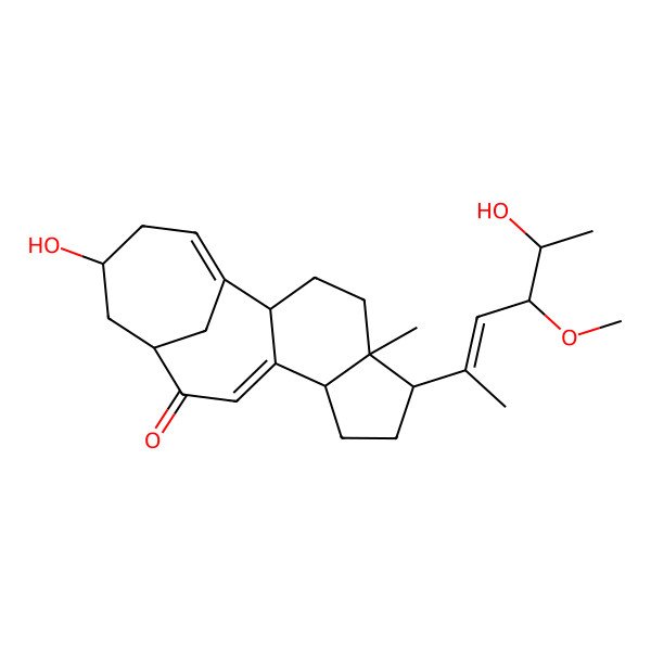 2D Structure of 15-Hydroxy-6-(5-hydroxy-4-methoxyhex-2-en-2-yl)-5-methyltetracyclo[11.4.1.02,10.05,9]octadeca-1(17),10-dien-12-one