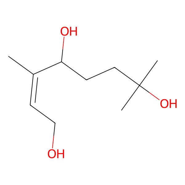 2D Structure of (E,4R)-3,7-dimethyloct-2-ene-1,4,7-triol 2D Structure of (E,4R)-3,7-dimethyloct-2-ene-1,4,7-triol