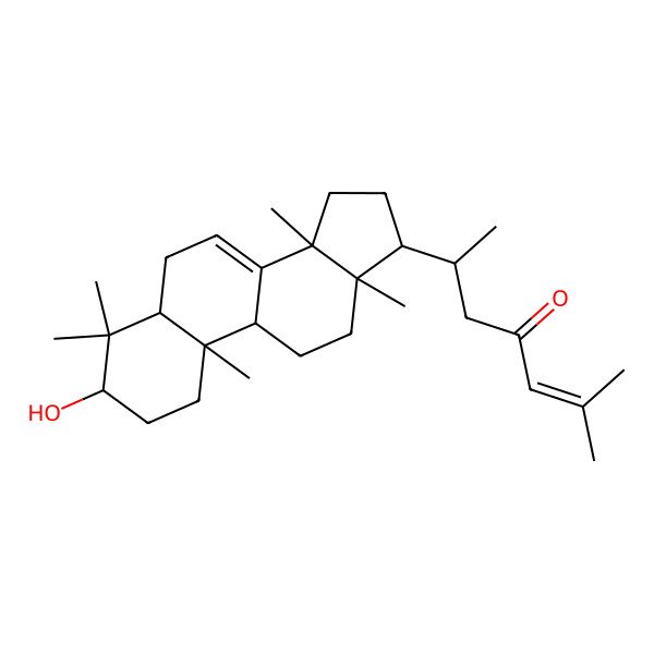 2D Structure of (6S)-6-[(3S,5R,9R,10R,13S,14S,17S)-3-hydroxy-4,4,10,13,14-pentamethyl-2,3,5,6,9,11,12,15,16,17-decahydro-1H-cyclopenta[a]phenanthren-17-yl]-2-methylhept-2-en-4-one