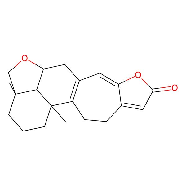2D Structure of (1S,13R,16S,20R)-1,16-dimethyl-8,14-dioxapentacyclo[11.6.1.02,11.05,9.016,20]icosa-2(11),5,9-trien-7-one