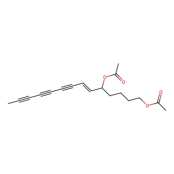 2D Structure of [(E,5S)-5-acetyloxytetradec-6-en-8,10,12-triynyl] acetate