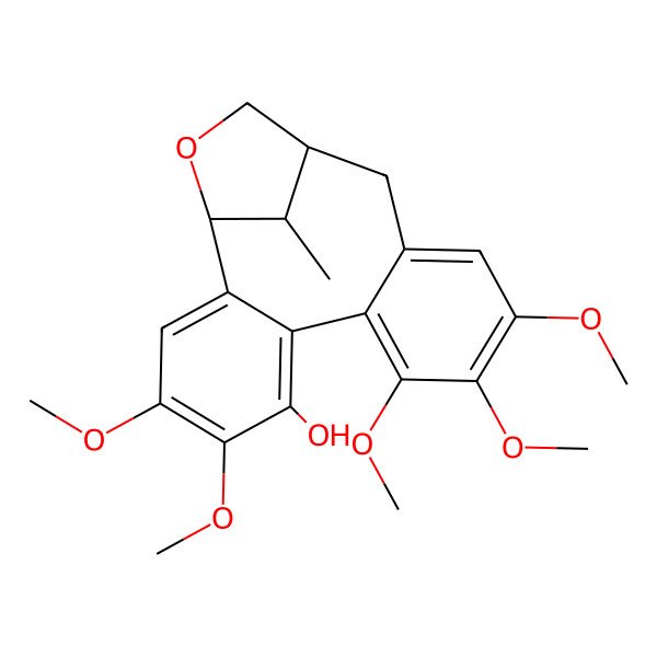 2D Structure of (1S,15S,18S)-4,5,9,10,11-pentamethoxy-18-methyl-17-oxatetracyclo[13.2.1.02,7.08,13]octadeca-2,4,6,8,10,12-hexaen-6-ol