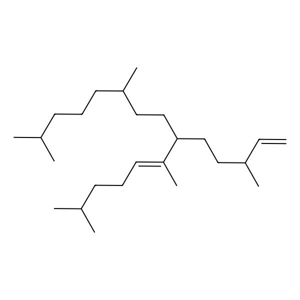 2D Structure of (E,7S,10S)-2,6,10,14-tetramethyl-7-[(3R)-3-methylpent-4-enyl]pentadec-5-ene