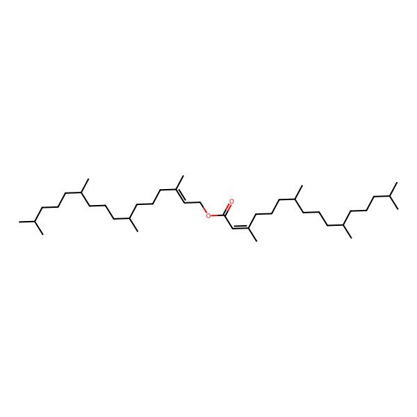 2D Structure of [(E,7S,11S)-3,7,11,15-tetramethylhexadec-2-enyl] (E,7R,11R)-3,7,11,15-tetramethylhexadec-2-enoate