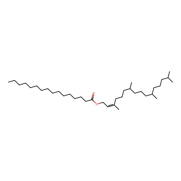 2D Structure of [(E,7S,11S)-3,7,11,15-tetramethylhexadec-2-enyl] hexadecanoate