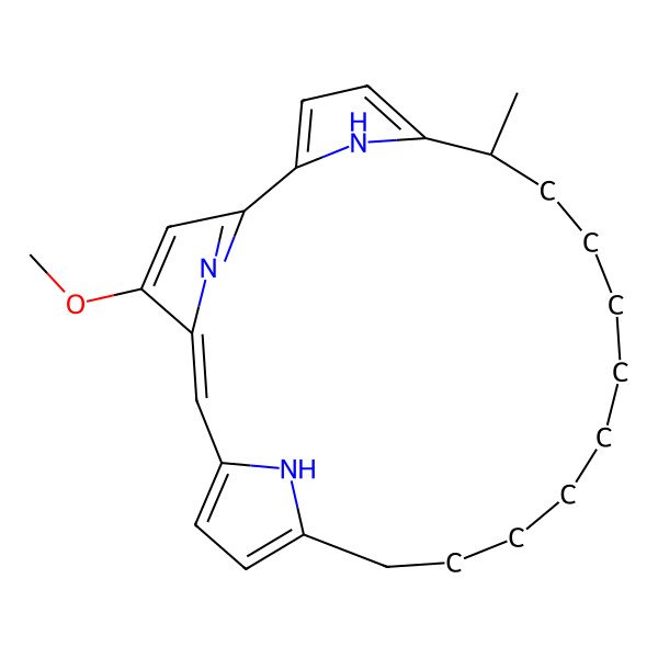 2D Structure of 4-Methoxy-20-methyl-24,25,26-triazatetracyclo[19.2.1.1~2,5~.1~7,10~]hexacosa-1(23),2(26),3,5,7,9,21-heptaene