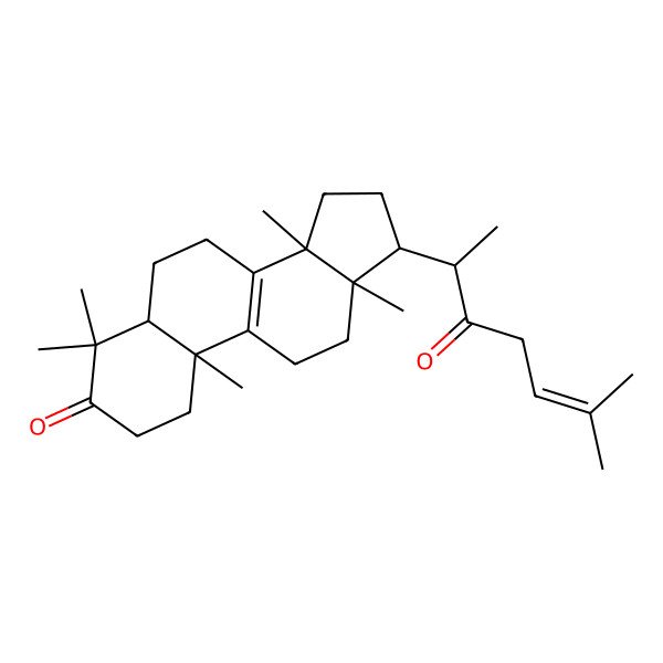 2D Structure of (5R,10R,13R,14S,17S)-4,4,10,13,14-pentamethyl-17-[(2R)-6-methyl-3-oxohept-5-en-2-yl]-1,2,5,6,7,11,12,15,16,17-decahydrocyclopenta[a]phenanthren-3-one