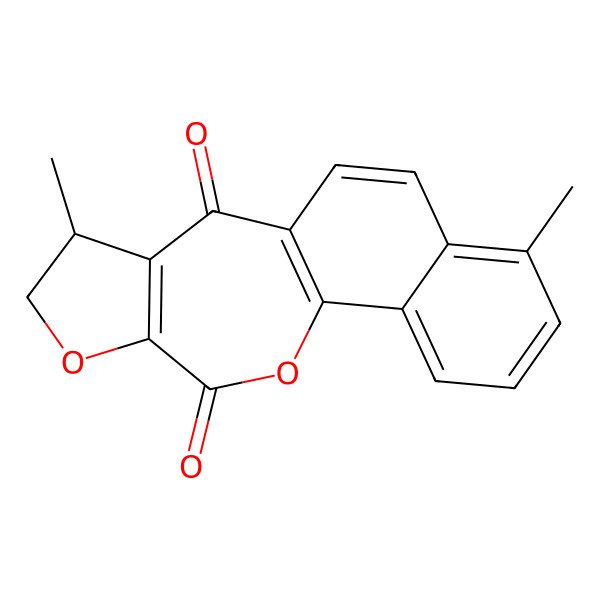 2D Structure of 6,13-Dimethyl-15,18-dioxatetracyclo[8.8.0.02,7.012,16]octadeca-1(10),2,4,6,8,12(16)-hexaene-11,17-dione