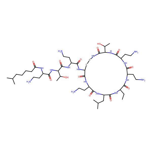 2D Structure of Polymyxin Nva-E2