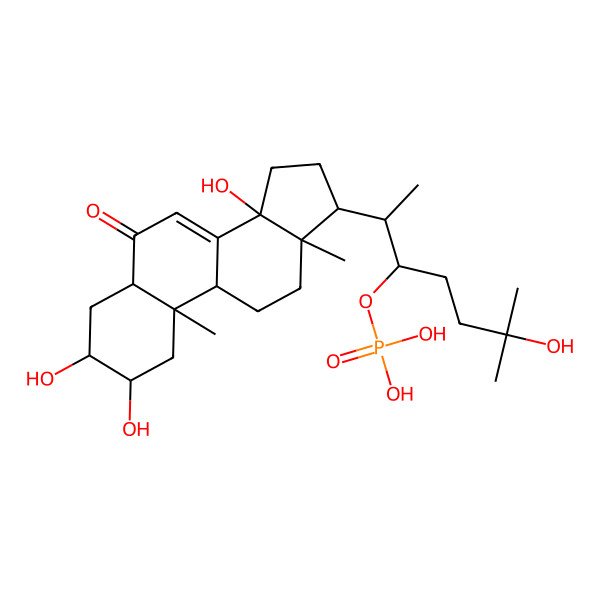 2D Structure of Ecdysone-22-phosphate