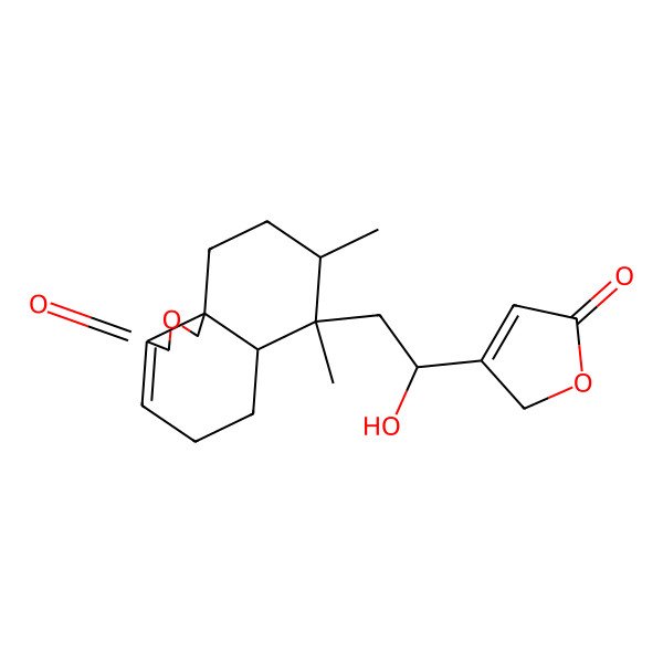 2D Structure of (6aR,7S,8R,10aR)-7-[(2R)-2-hydroxy-2-(5-oxo-2H-furan-3-yl)ethyl]-7,8-dimethyl-5,6,6a,8,9,10-hexahydro-1H-benzo[d][2]benzofuran-3-one