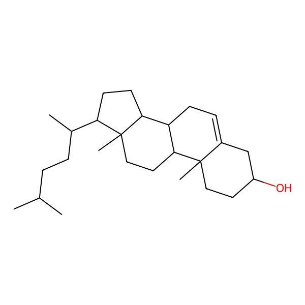 2D Structure of 10,13-dimethyl-17-(5-methylhexan-2-yl)-2,3,4,7,8,9,11,12,14,15,16,17-dodecahydro-1H-cyclopenta[a]phenanthren-3-ol