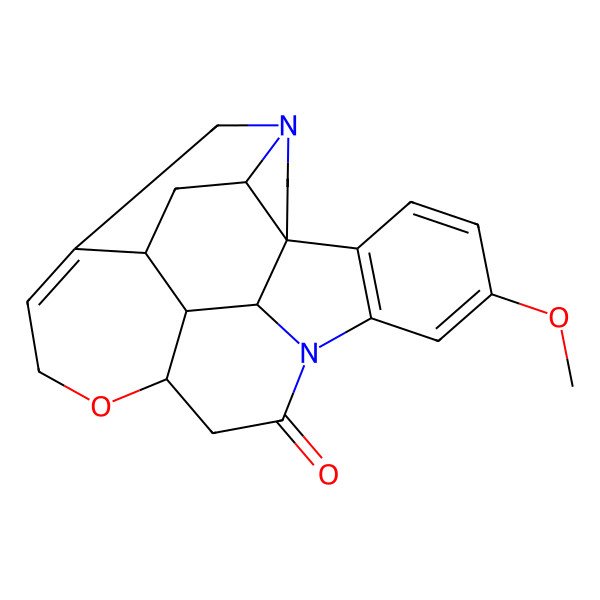 2D Structure of 11-methoxy-4a,5,5a,7,8,13a,15,15a,15b,16-decahydro-2H-4,6-methanoindolo[3,2,1-ij]oxepino[2,3,4-de]pyrrolo[2,3-h]quinolin-14-one