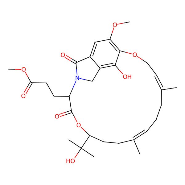 2D Structure of Emericellolide B