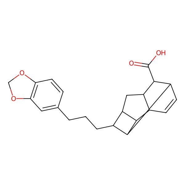 2D Structure of endiandric acid K, rel-