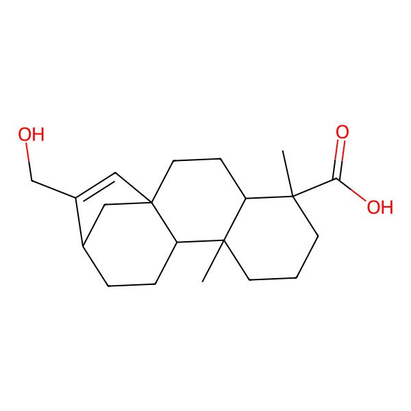 2D Structure of ent-17-Hydroxykaur-15-en-19-oic acid