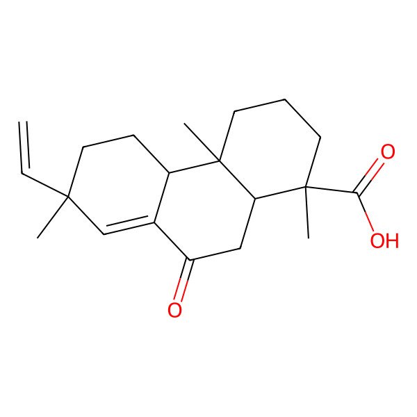 2D Structure of Ent-7-Oxo-8(14),15-pimaradien-19-oic acid